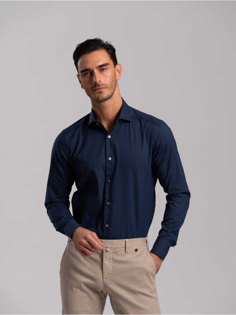Camicia uomo tinta unita regular fit...