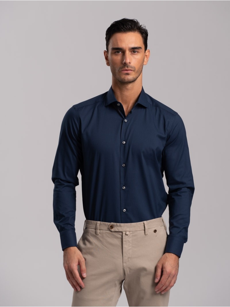 Camicia uomo tinta unita regular fit...