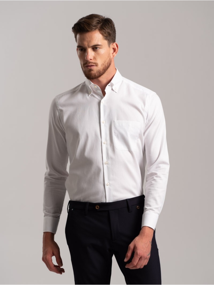 Camicia uomo regular fit tinta unita,...