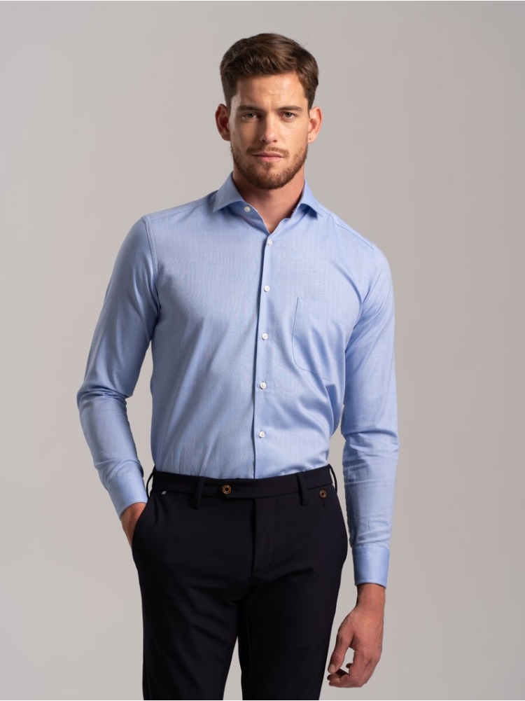 Camicia uomo regular fit tinta unita,...