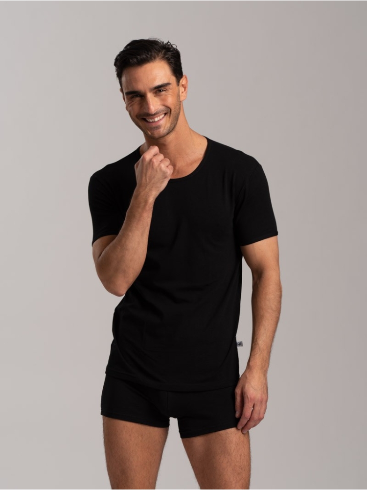 Maglietta girocollo in cotone jersey...