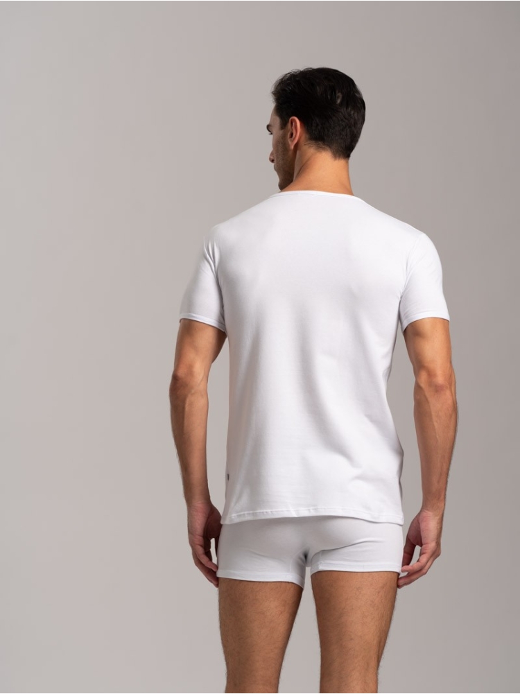 Maglietta girocollo in cotone jersey...