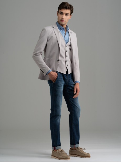 Giacca uomo in tessuto armaturato