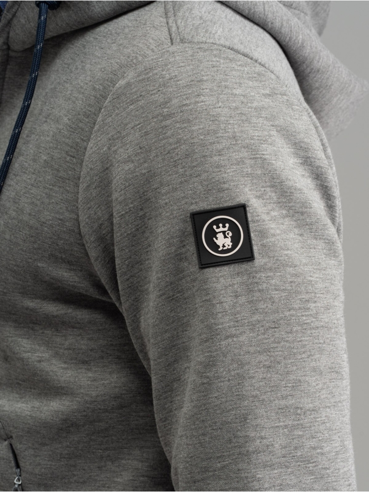 Felpa uomo Scuba con mezza zip e cappuccio