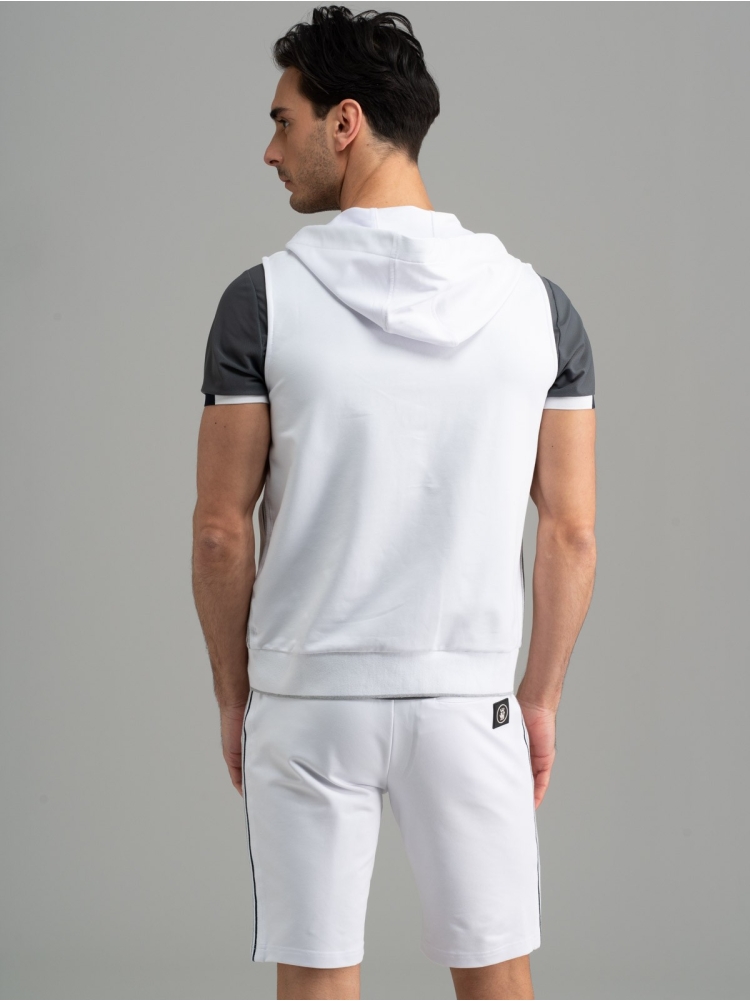 Gilet uomo in tessuto felpa Jersey