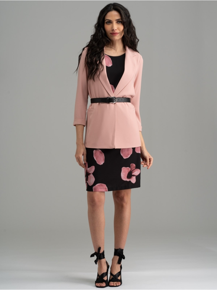 Giacca donna rosa cipria stile blazer