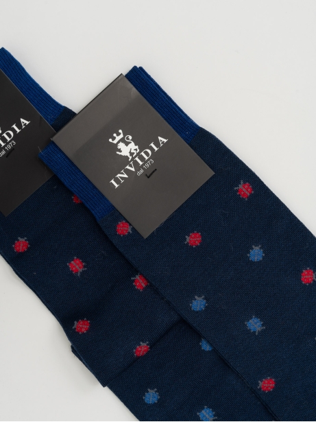 Calza uomo con coccinelle avio porta fortuna