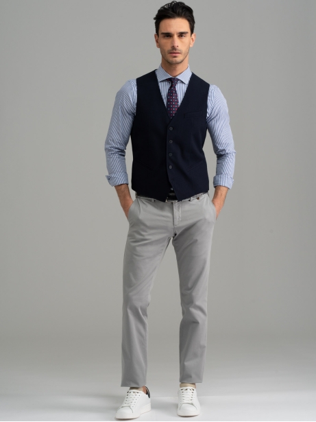 Gilet uomo in tessuto armaturato 2