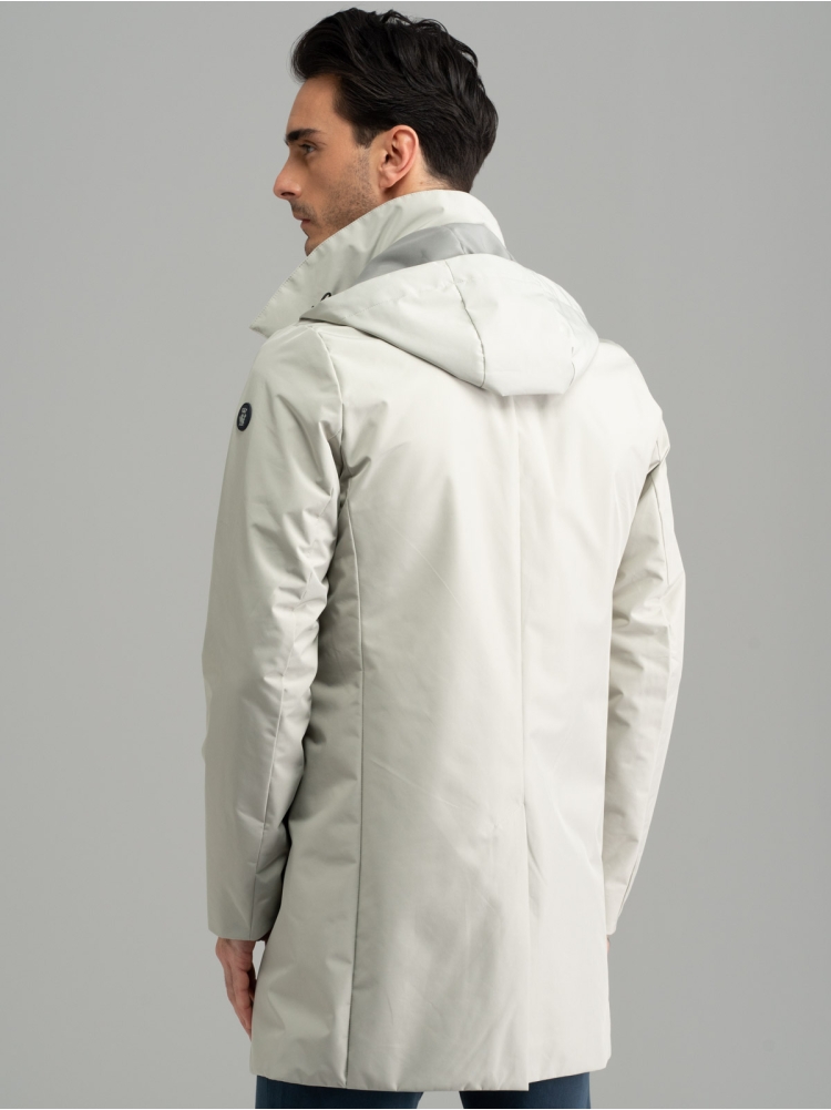 Spolverino uomo antipioggia con cappuccio