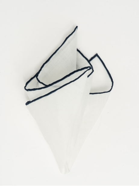 Pochette uomo lino bianco...