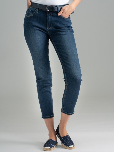 Jeans donna cinque tasche denim scuro 2