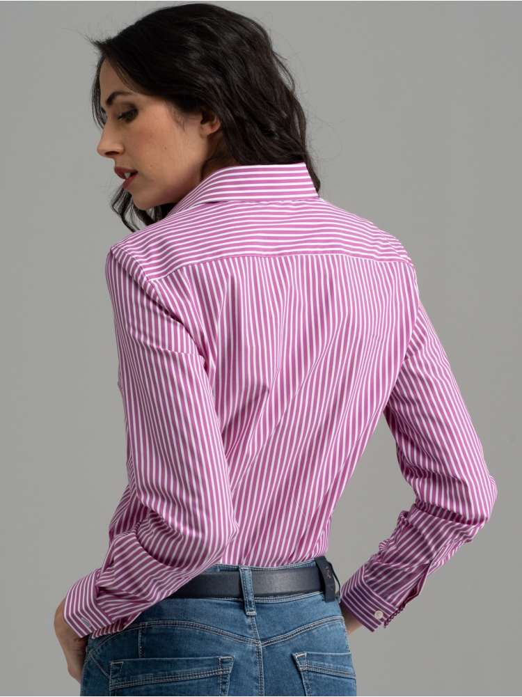 Camicia donna a righe vestibilità...