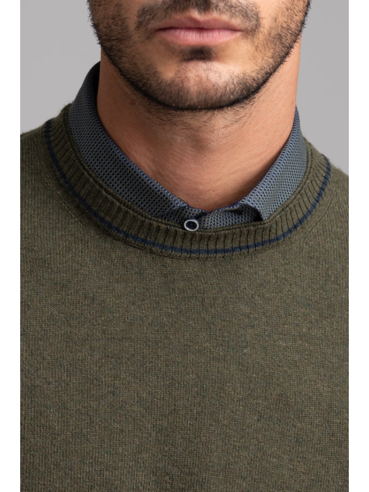 Maglia uomo misto Cachemire girocollo...