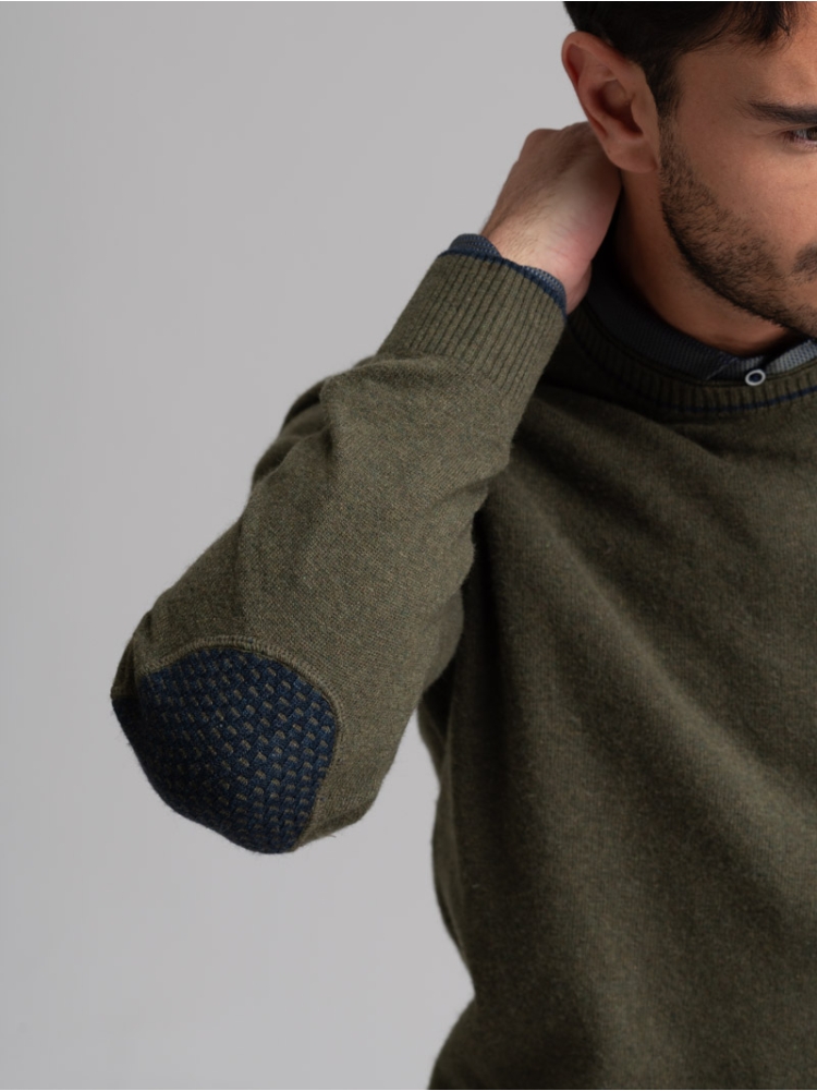 Maglia uomo misto Cachemire girocollo...