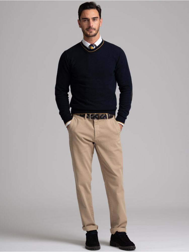 Maglia uomo misto Cachemire girocollo...