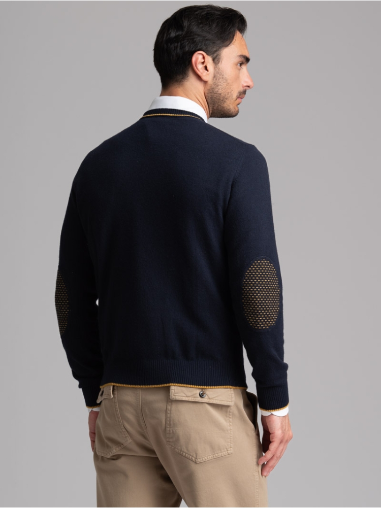 Maglia uomo misto Cachemire girocollo...