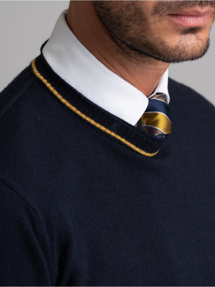 Maglia uomo misto Cachemire girocollo...