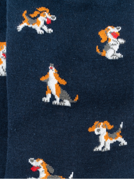 Calza uomo fantasia con cagnolino 2