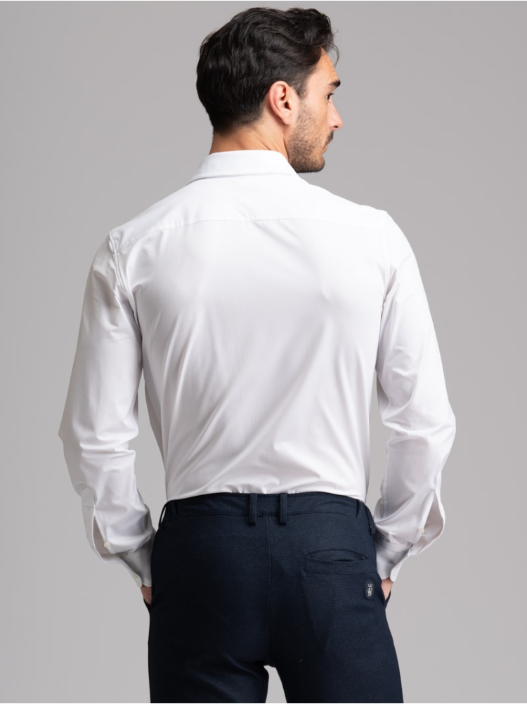 Pantalone uomo blu in jersey stampato