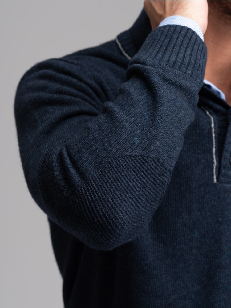 Maglia uomo lupetto misto cashmere