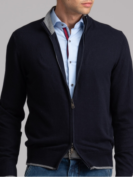 Maglia uomo full zip con... 2