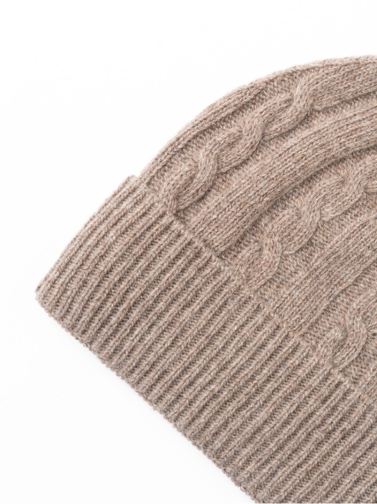 Cappellino uomo in lana a costa inglese