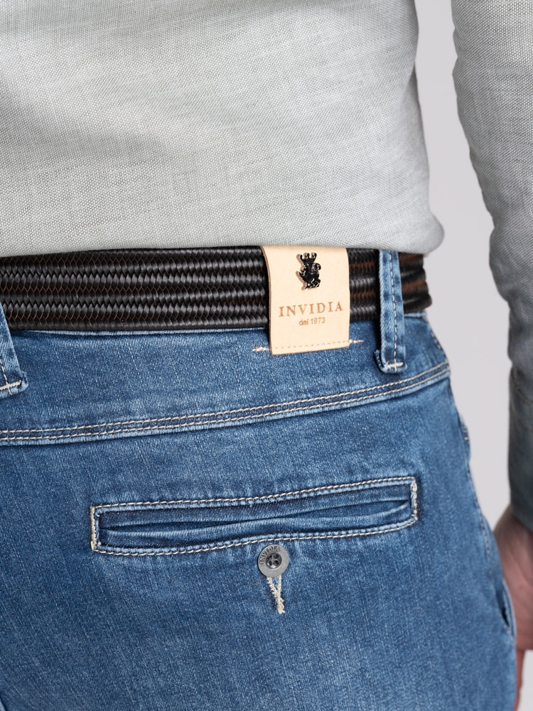 Jeans uomo tasca america lavaggio medio scuro