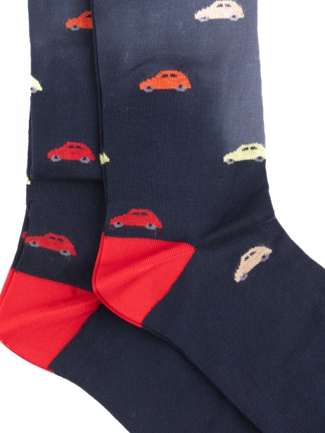 Calza uomo disegno macchinina 2