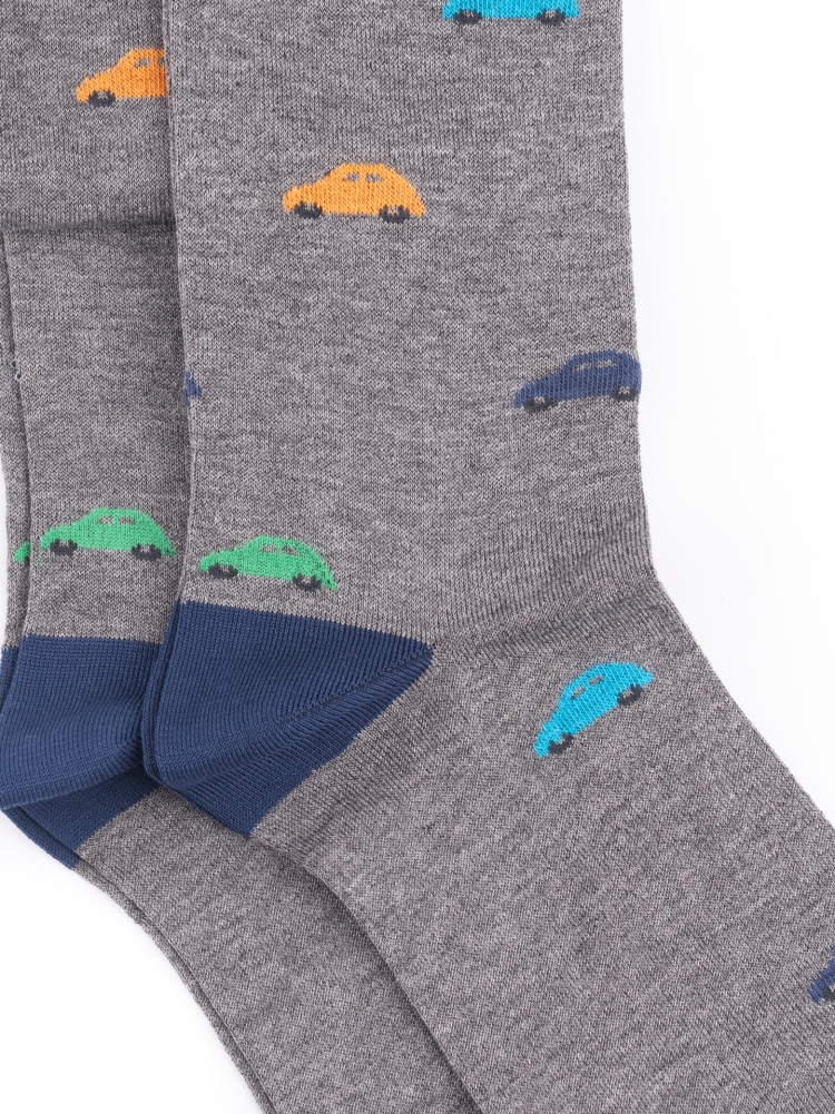 Calza uomo disegno macchinina