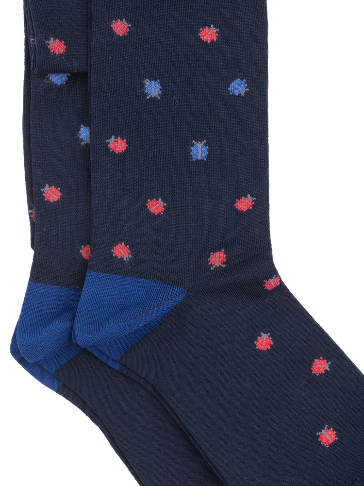 Calza uomo disegno coccinella