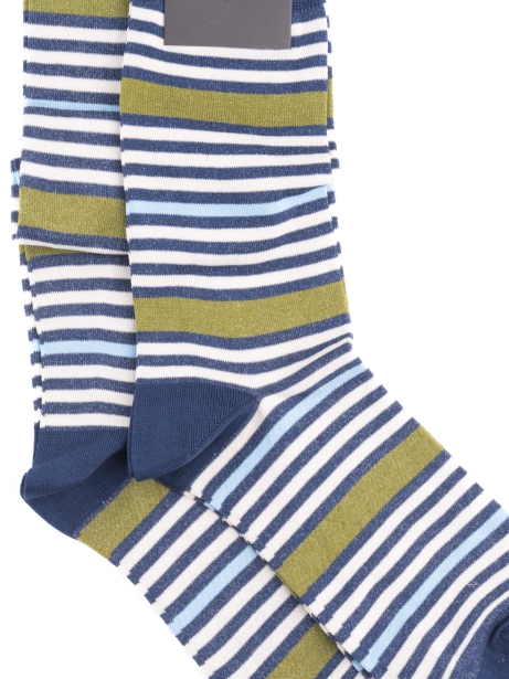 Calza uomo rigatore a quattro colori 2