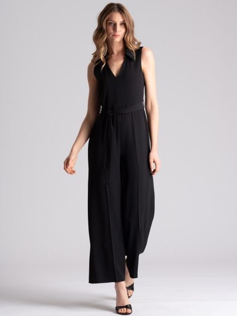 Tuta donna smanicata nera