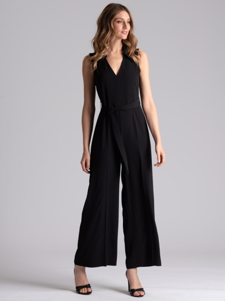 Tuta donna smanicata nera 2