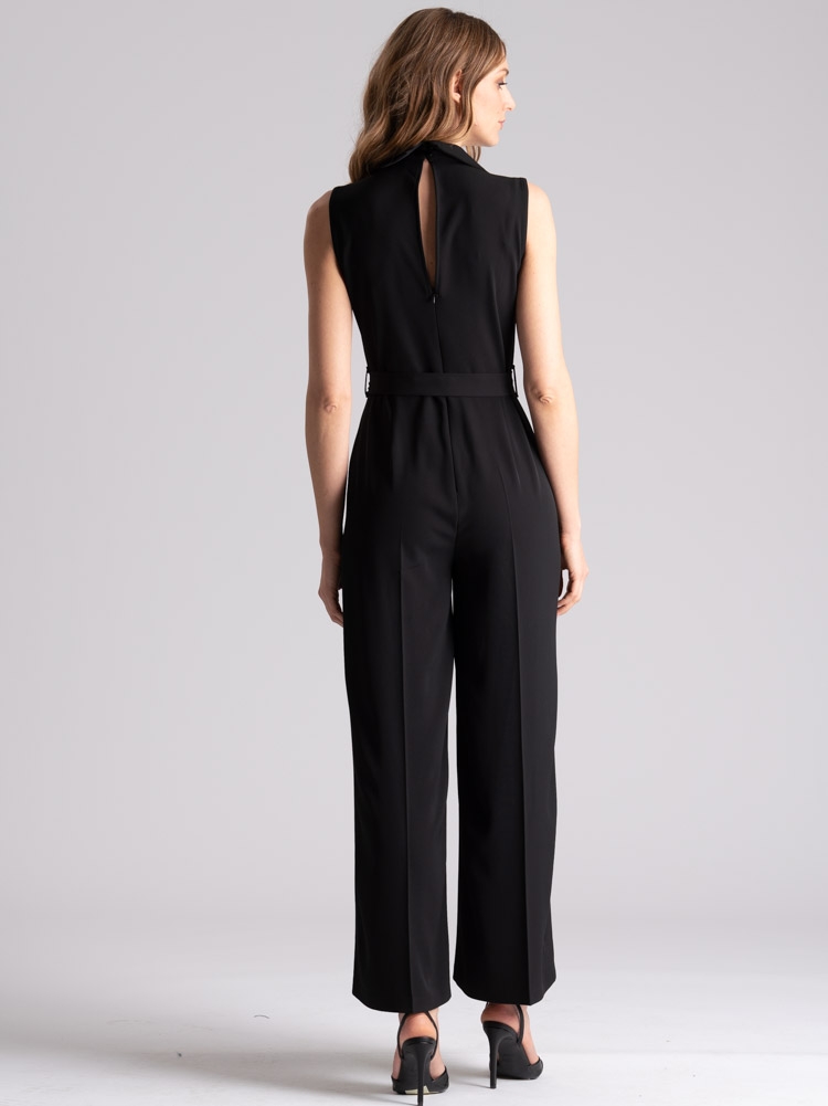 Tuta donna smanicata nera