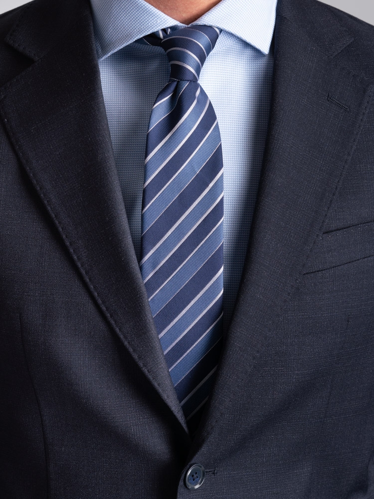 Abito da uomo in fresco lana Principe di Galles blu