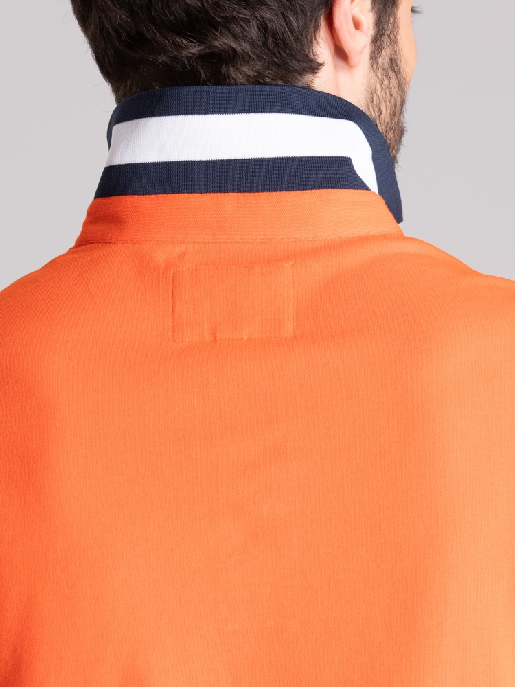 Polo uomo mezza manica con inserti in poliestere