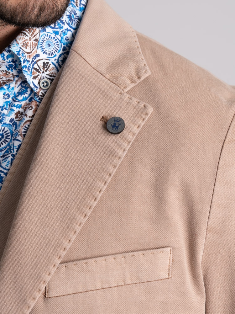 Giacca uomo in tessuto armaturato effetto lavato