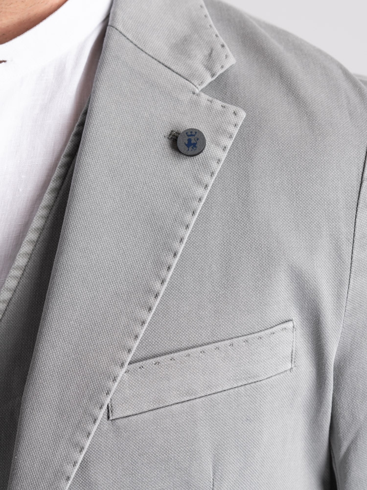 Giacca uomo in tessuto armaturato effetto lavato