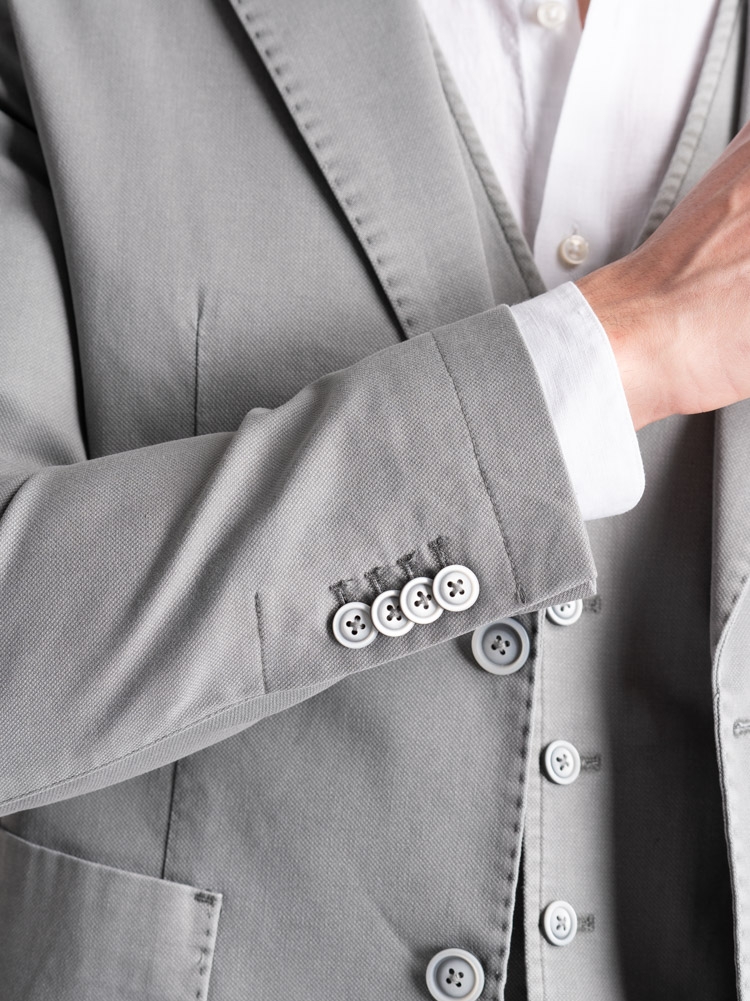 Giacca uomo in tessuto armaturato effetto lavato