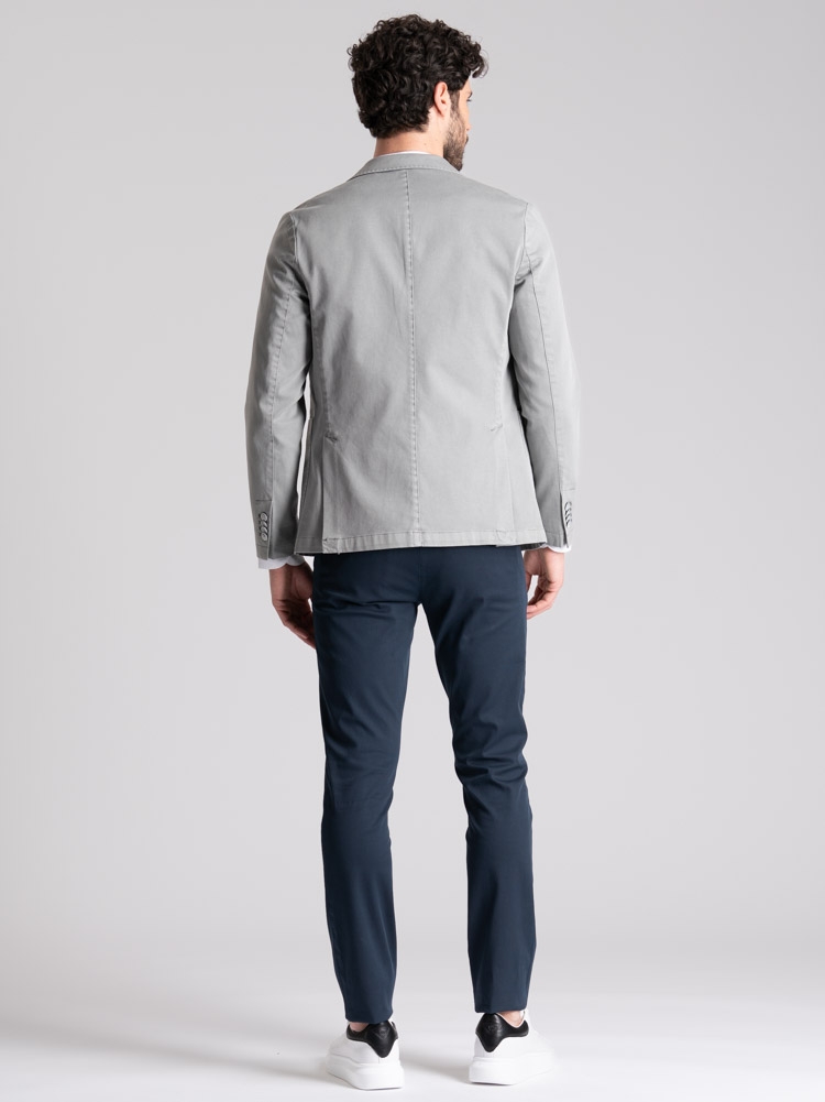 Giacca uomo in tessuto armaturato effetto lavato