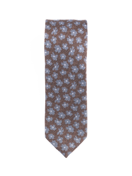 Cravatta uomo in seta fantasia fiore
