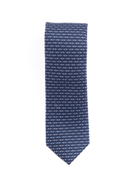 Cravatta uomo in seta armaturata a rombi