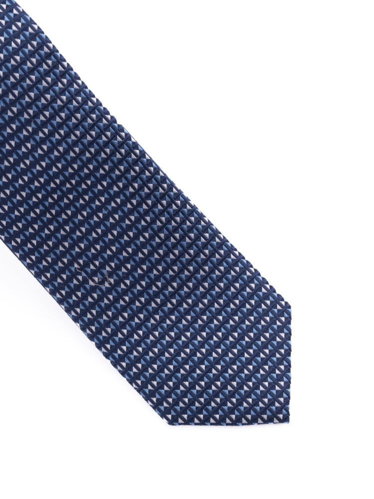 Cravatta uomo in seta armaturata a rombi