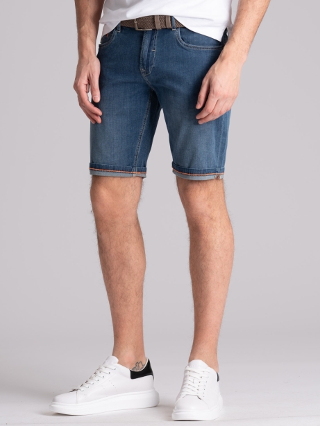 Bermuda uomo in denim light lavaggio medio 2