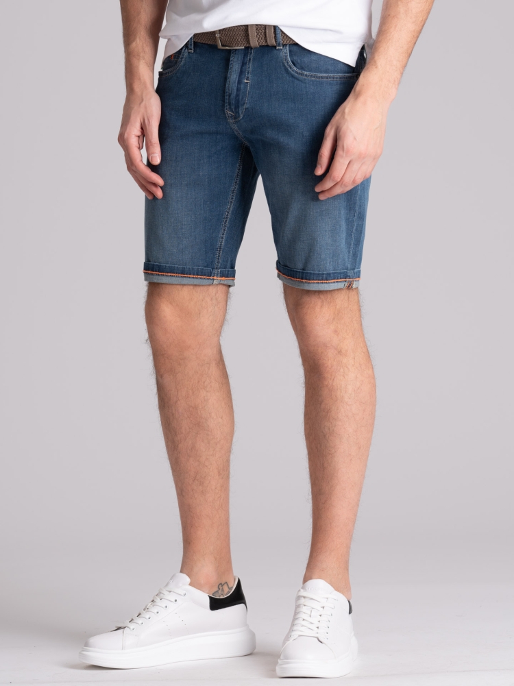 Bermuda uomo in denim light lavaggio medio