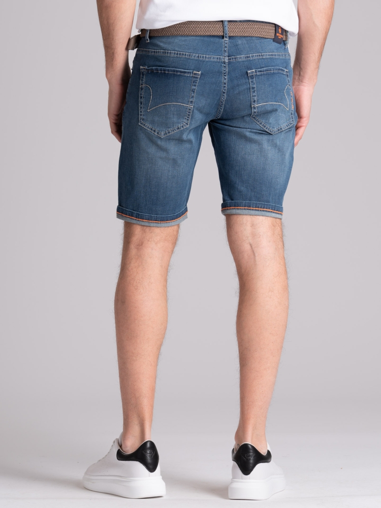 Bermuda uomo in denim light lavaggio medio