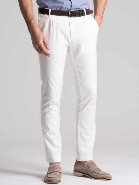 Pantalone uomo chino in tessuto armaturato old 2