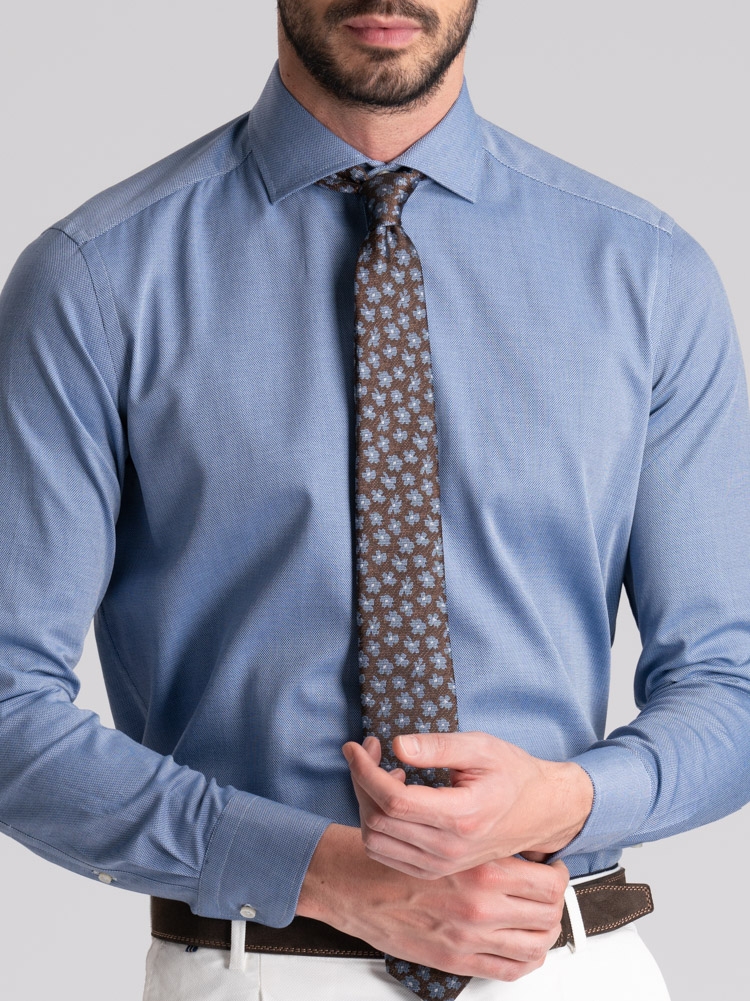 Cravatta uomo in seta fantasia fiore