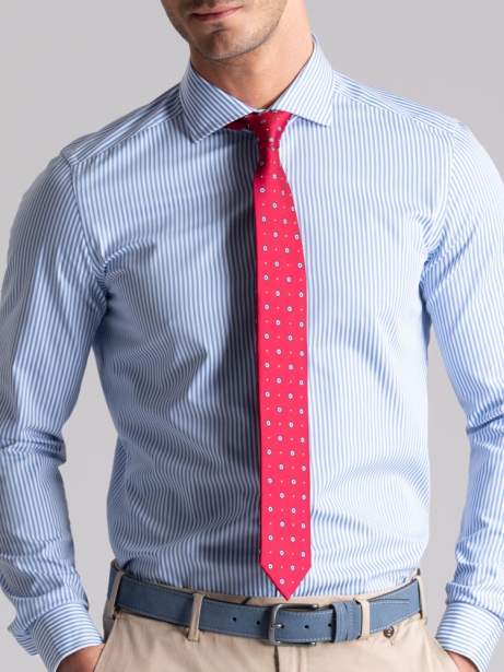 Cravatta uomo in seta operata bicolore 2