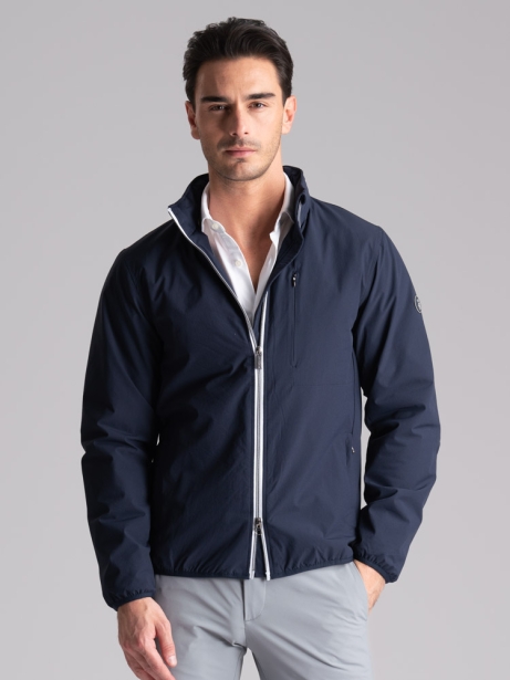 Giubbino uomo sportivo con imbottitura e cappuccio